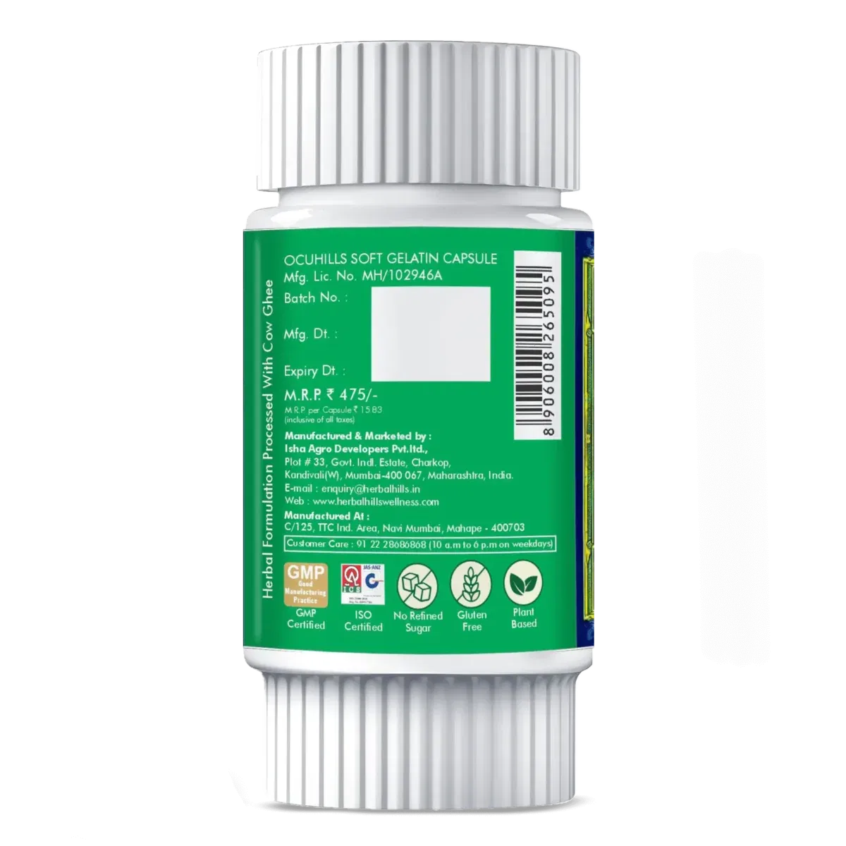 Ayurvedic Eye Care - Natural Eye Care Formula - Ocuhills 30 Capsule - Image 3