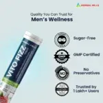 Vito Fizz Energy & Stamina Tablets for Men – With L-Arginine, Ashwagandha & Gokshur – Boost Blood Flow, Endurance & Muscle Recovery – Watermelon Flavor – 15 Tablets - Image 11